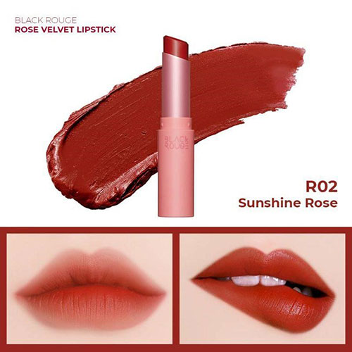 R02 màu đỏ gạch của Black Rouge toát lên nét sexy quyến rũ